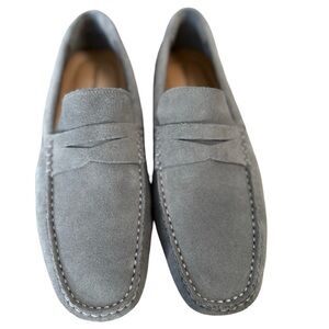 New Men’s Nordstrom suede Loafers gray size 10